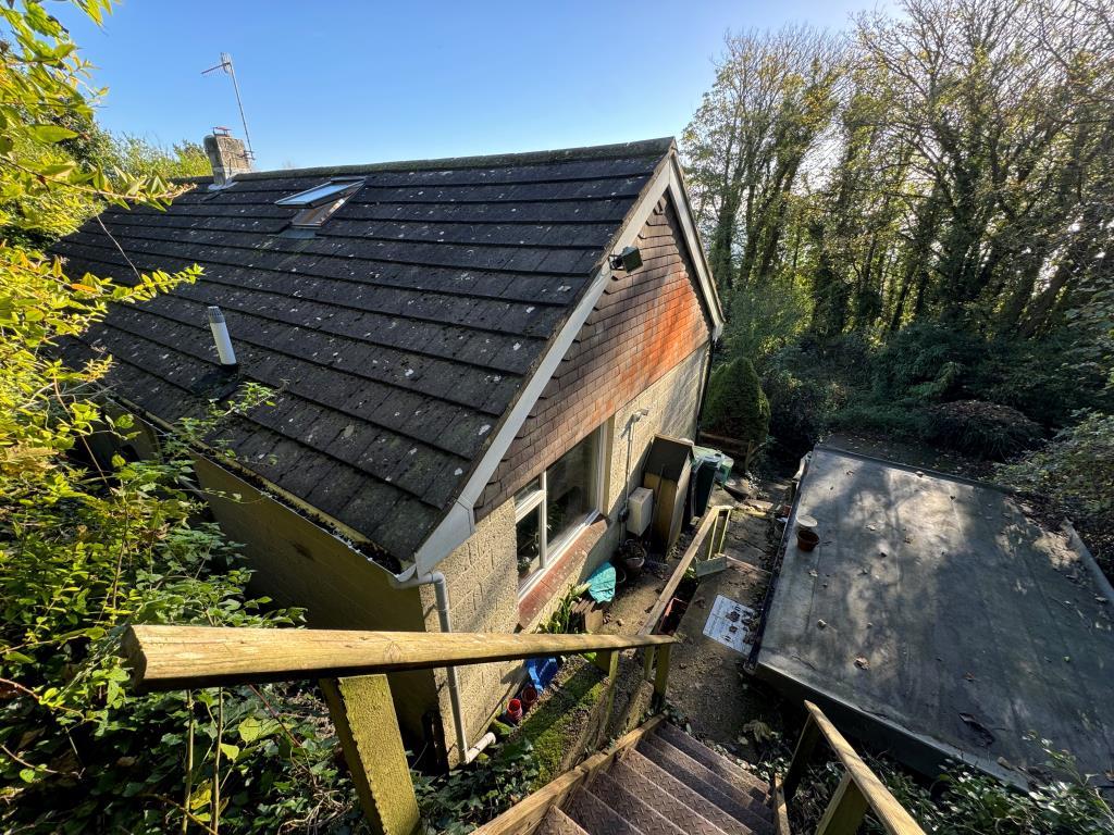 View of bungalow from elevated position