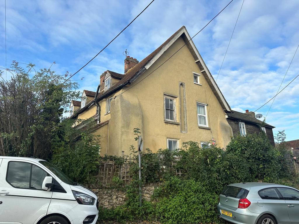 Side view of cottage