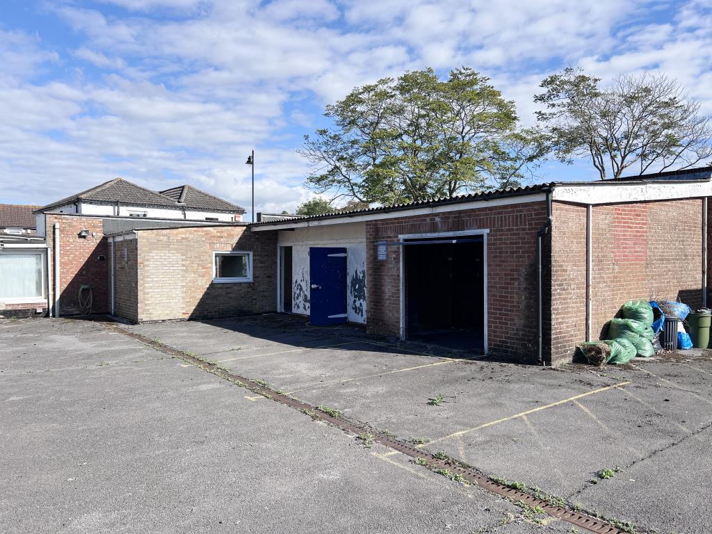 Garage block in carpark