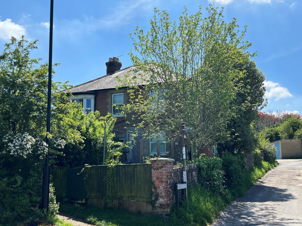 Front view of block taken from Whitepit Lane