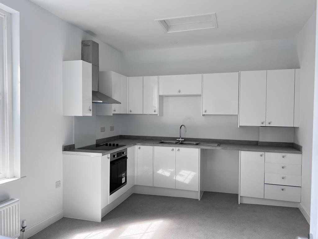 Modern white fitted kitchen