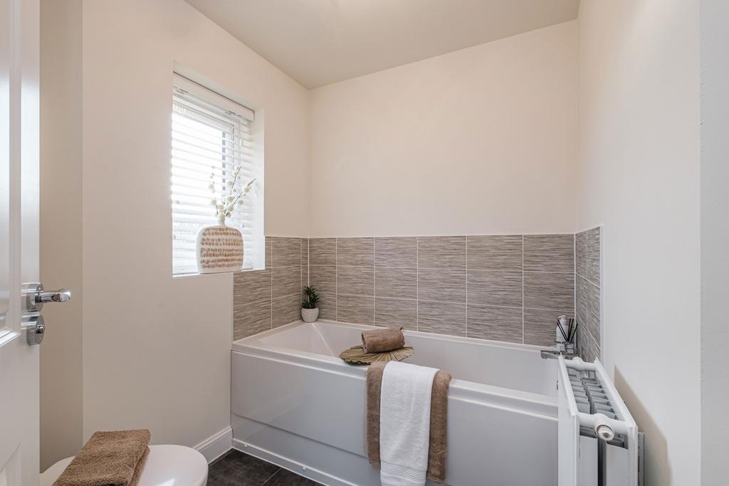 Interior view of bathroom in our Lutterworth 3...