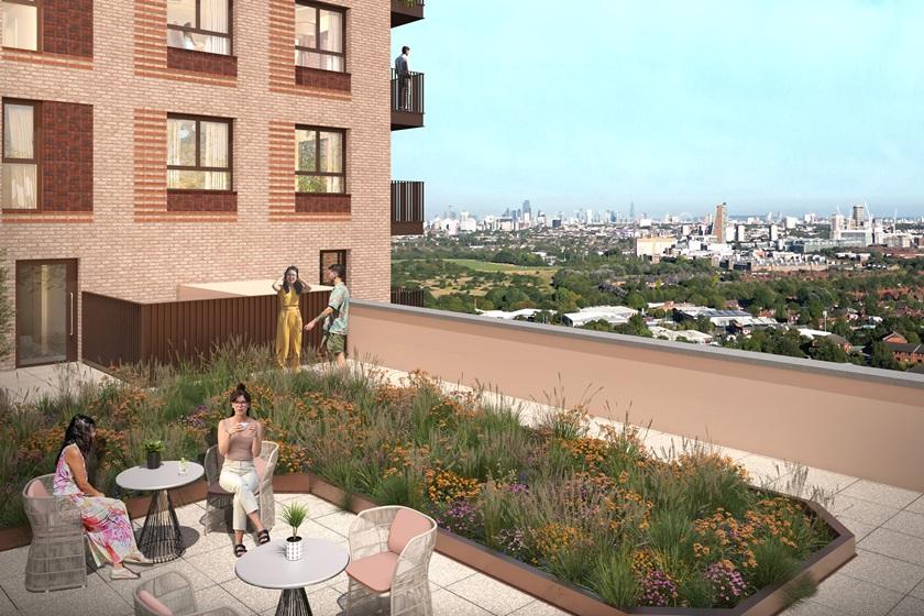 Roof terrace cgi