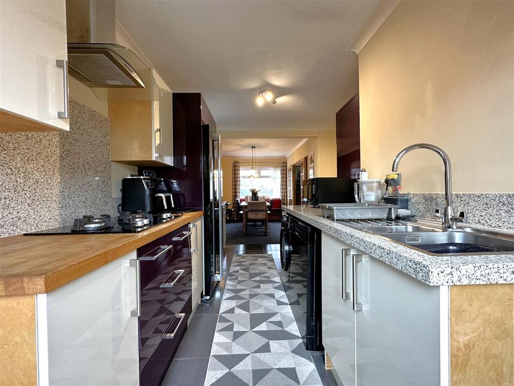 Kitchen through to dining area