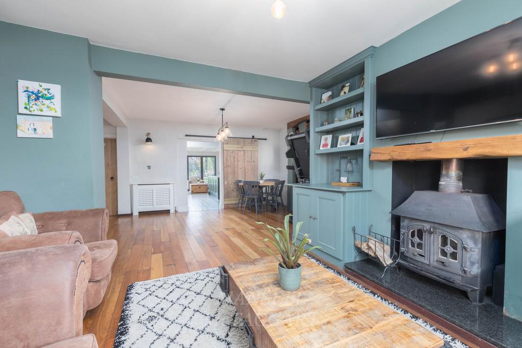 Sitting Room with wood burner