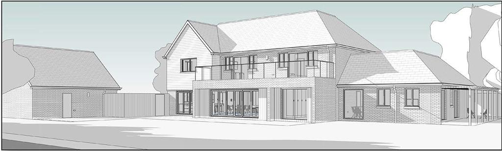 Proposed Front Elevation of the Five Bedroom House