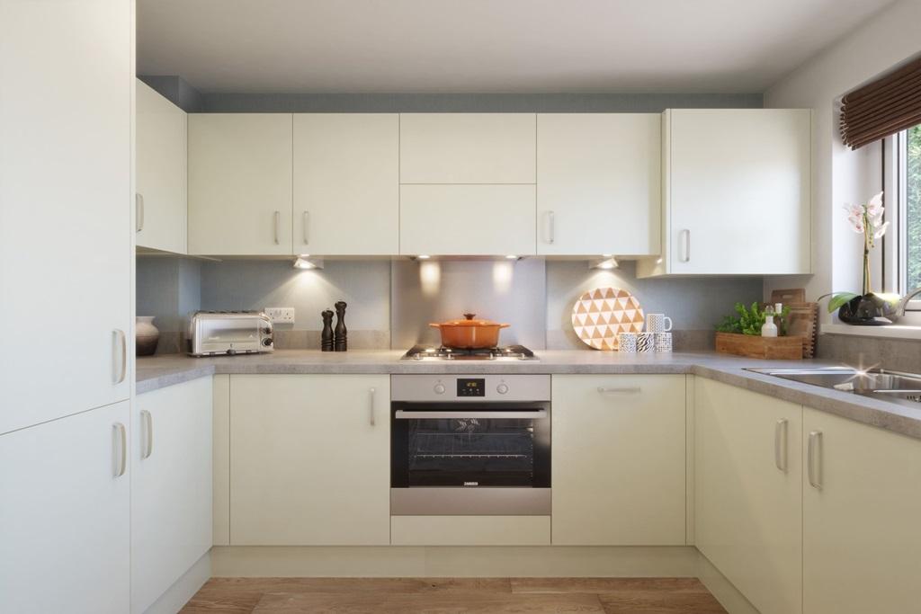 Modern kitchen with ample storage