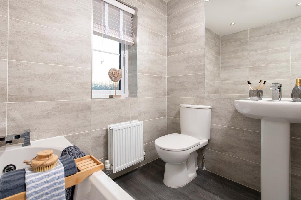 Internal view of a bathroom in a Radleigh house...