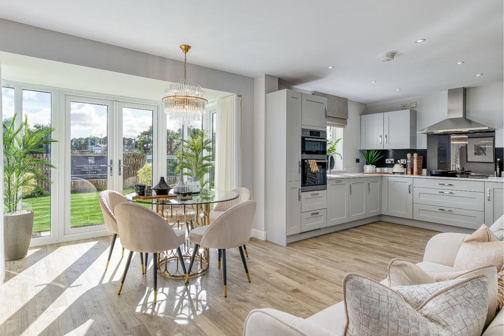 Kitchen/dining space in 4 bed Glenbervie home