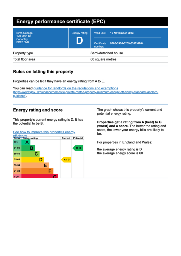 EPC Certificate