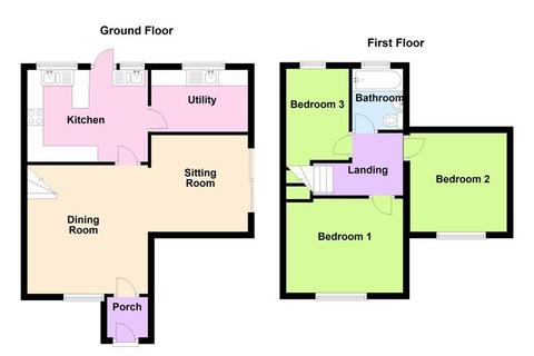 3 bedroom terraced house to rent, Woodlands, Evesham