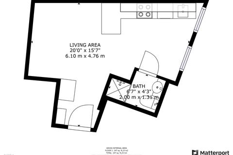 1 bedroom terraced house to rent, 101, 29a Upper Parliament Street, Nottingham, Nottinghamshire, NG1