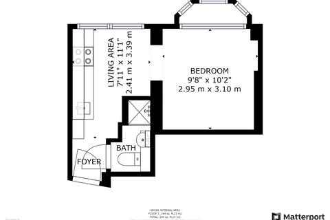 1 bedroom terraced house to rent, 102, 29a Upper Parliament Street, Nottingham, Nottinghamshire, NG1