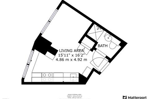 1 bedroom terraced house to rent, 103, 29a Upper Parliament Street, Nottingham, Nottinghamshire, NG1