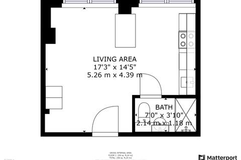 Studio to rent, 105, 29a Upper Parliament Street, Nottingham, Nottinghamshire, NG1