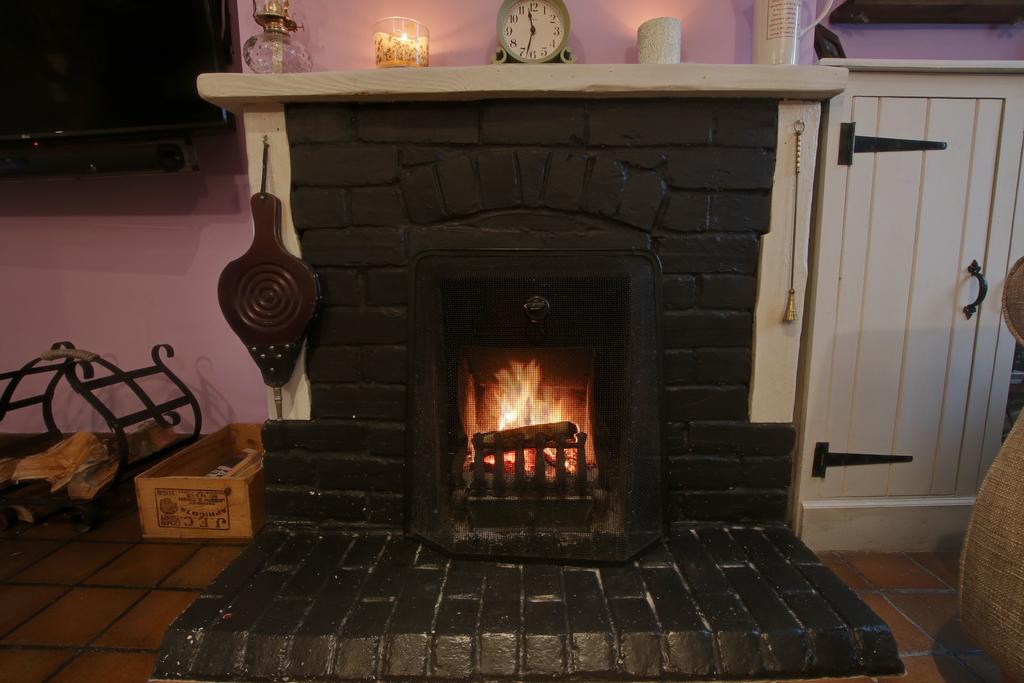 Fireplace in living room