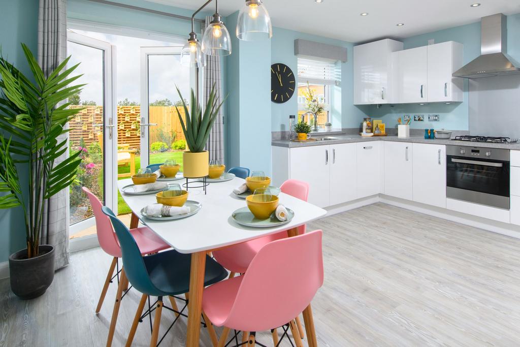 Open plan kitchen in the Maidstone house type