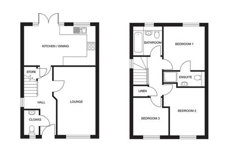 3 bedroom semi-detached house to rent, Plot 222 Lansdown, Tennyson Fields, 43 Juniper Road, Louth, Lincolnshire, LN11