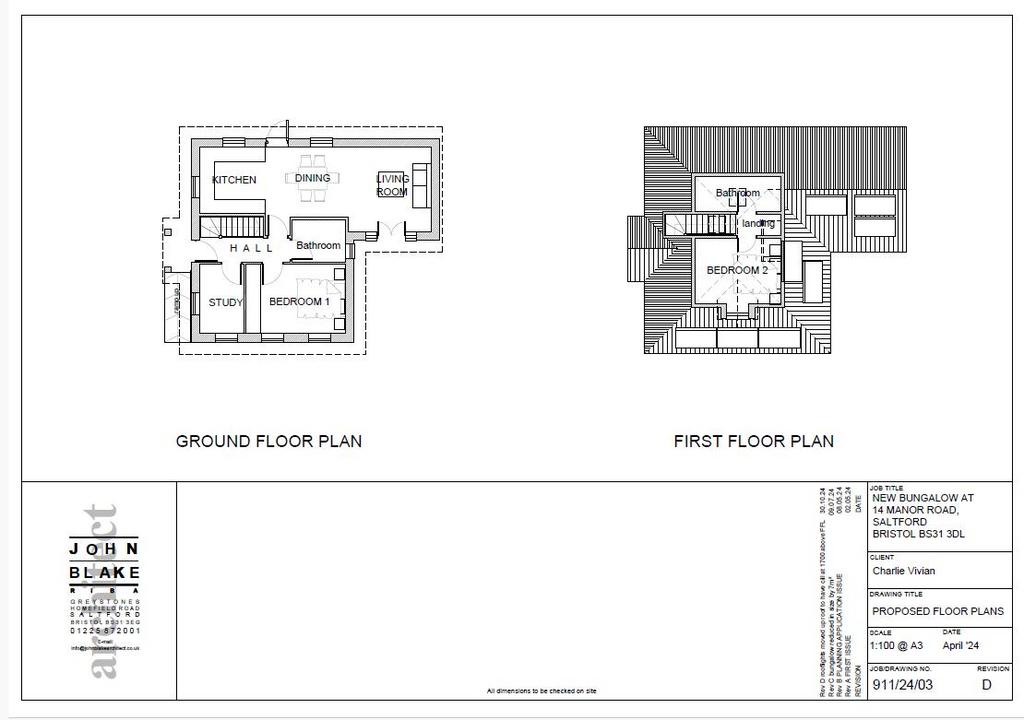 Proposed floor plans