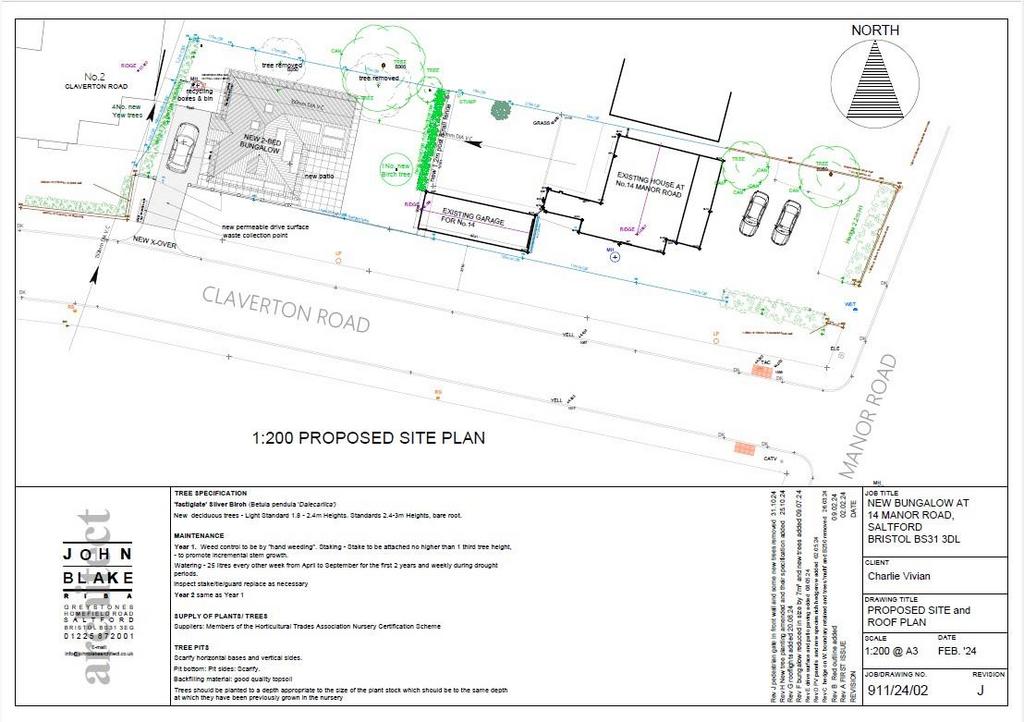 Proposed site &amp; roof plan