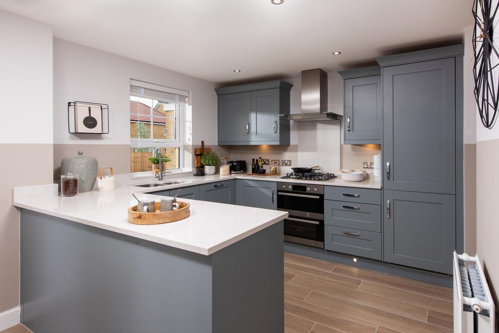 Inside view 4 bedroom detached Radleigh kitchen...