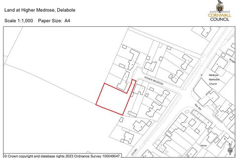 Land for sale, Higher Medrose, Cornwall PL33