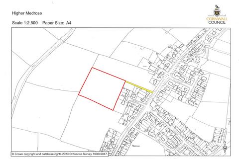 Land for sale, Higher Medrose, Cornwall PL33