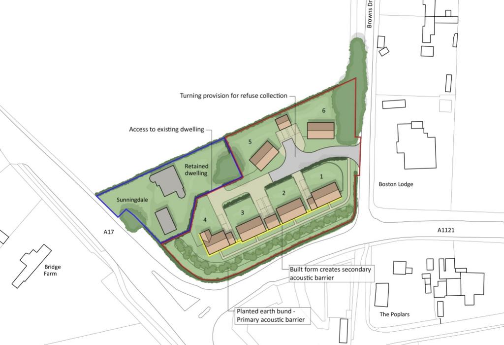 Planning image 1 - Location marked in RED