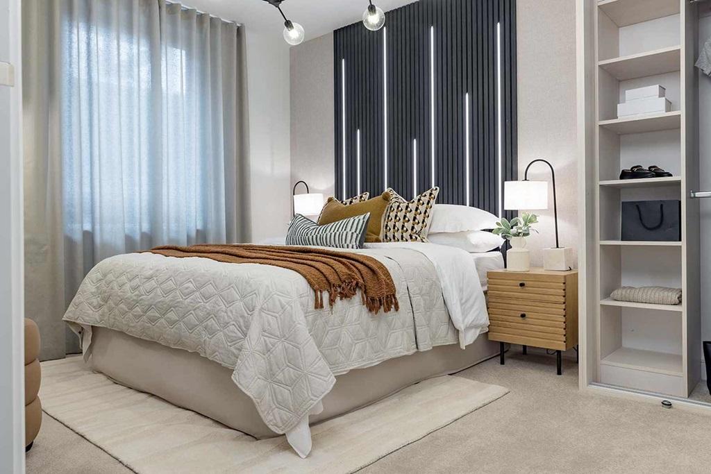 Main bedroom with plenty of storage options