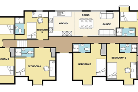 8 bedroom apartment to rent, The Loft The Clubhouse