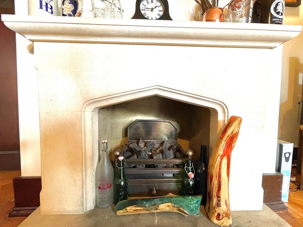 Diner fireplace