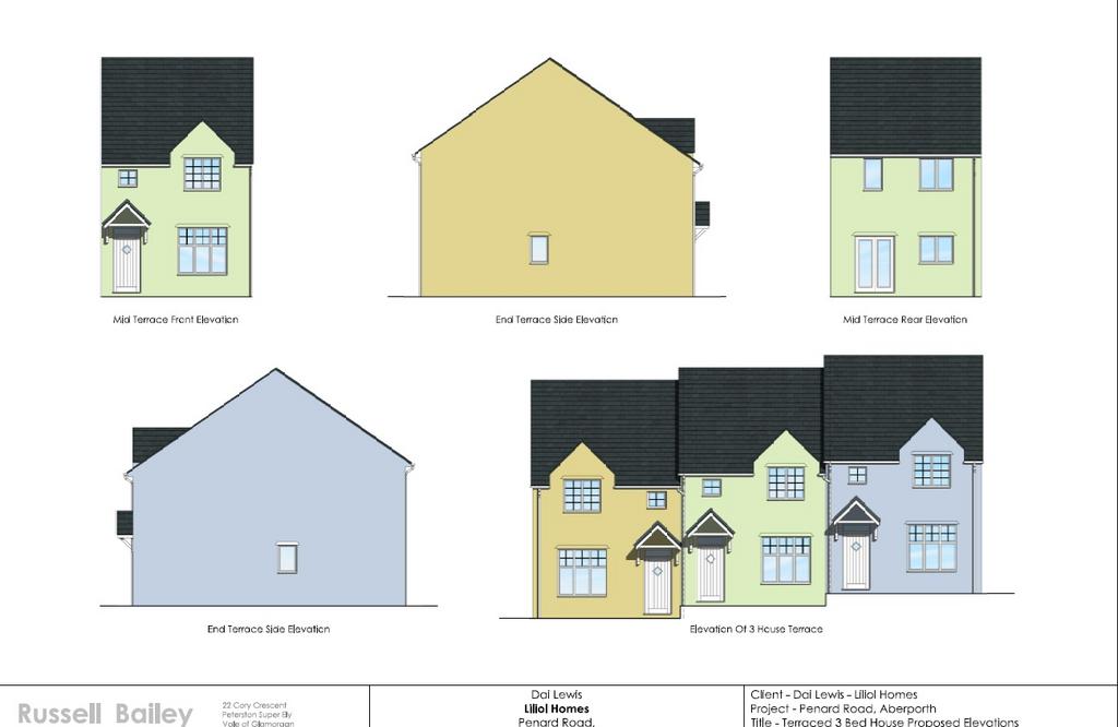PLOTS 3, 4 &amp; 5 - SEMI DETACHED/TERRACED HOMES