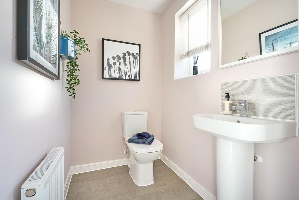 A handy cloak room is located on the ground floor