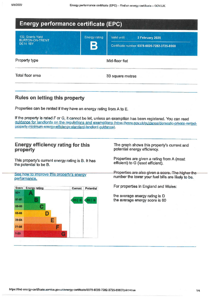 EPC Certificate