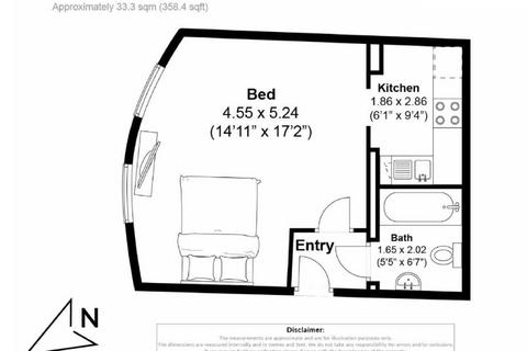 Studio to rent, Lansdowne Place, Hove BN3