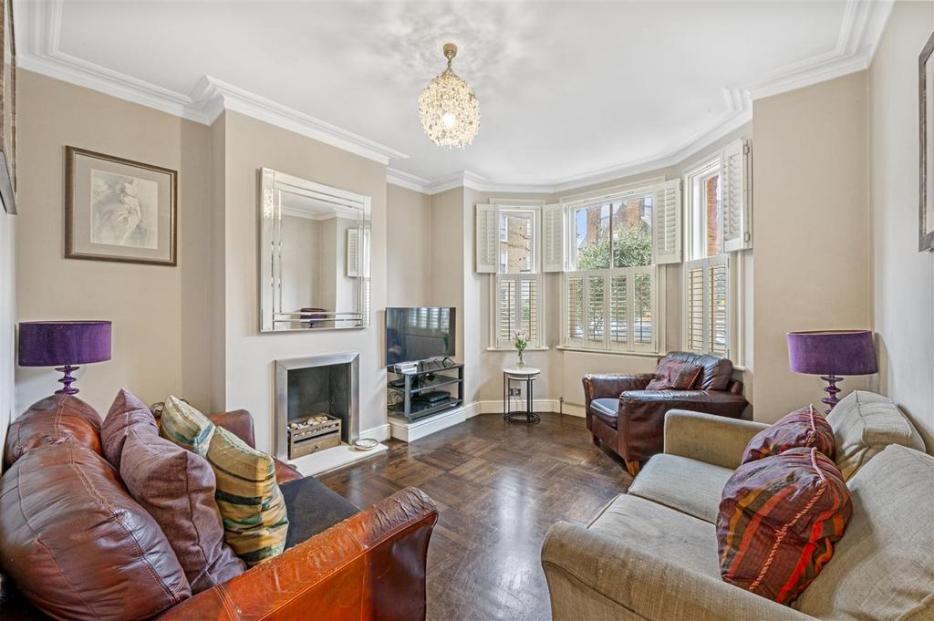 Living room, fireplace
