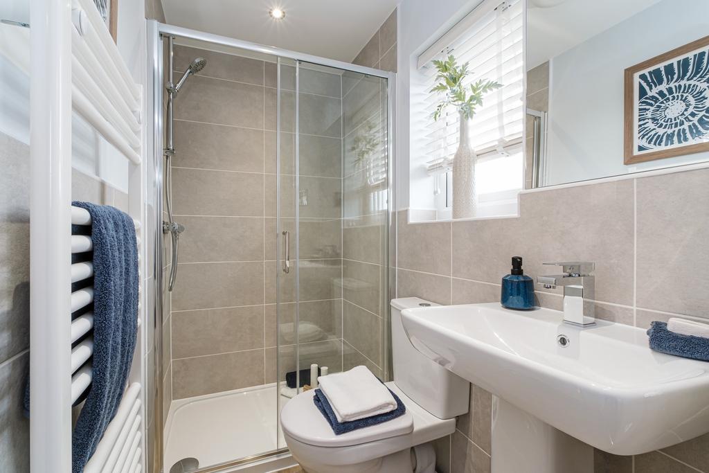 Interior view of the en suite in our 4 bed...