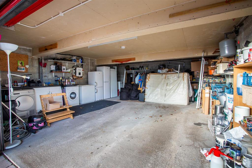 Double garage interior