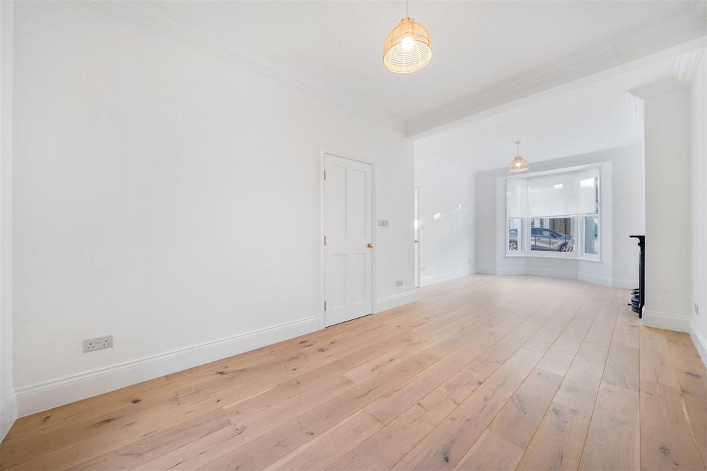 High ceilings in double reception room