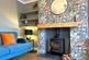 Attractive Feature Fireplace With Log Burner 723