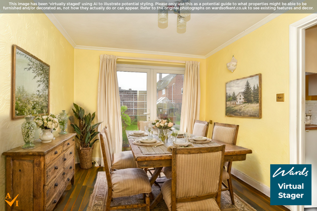 Dining Area - Virtually Staged