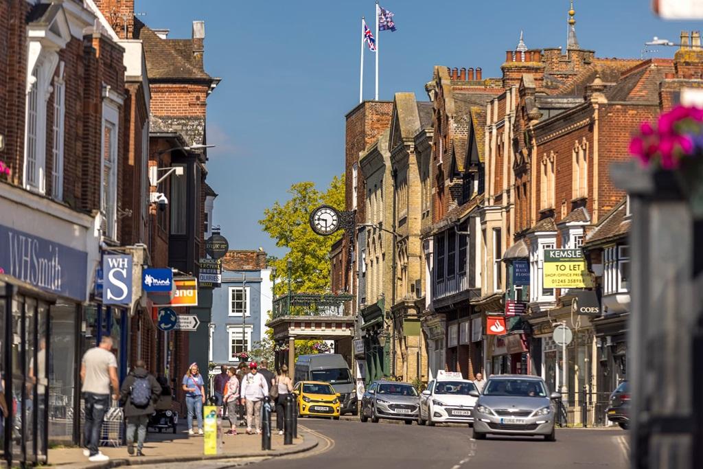 Maldon&#39;s bustling high street