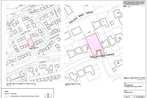 Land for sale, site adjacent to 14 Wallace Brae Avenue, Reddingmuirhead, Falkirk FK2