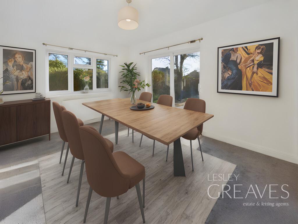 Bedroom Two/Dining Room Virtually Staged