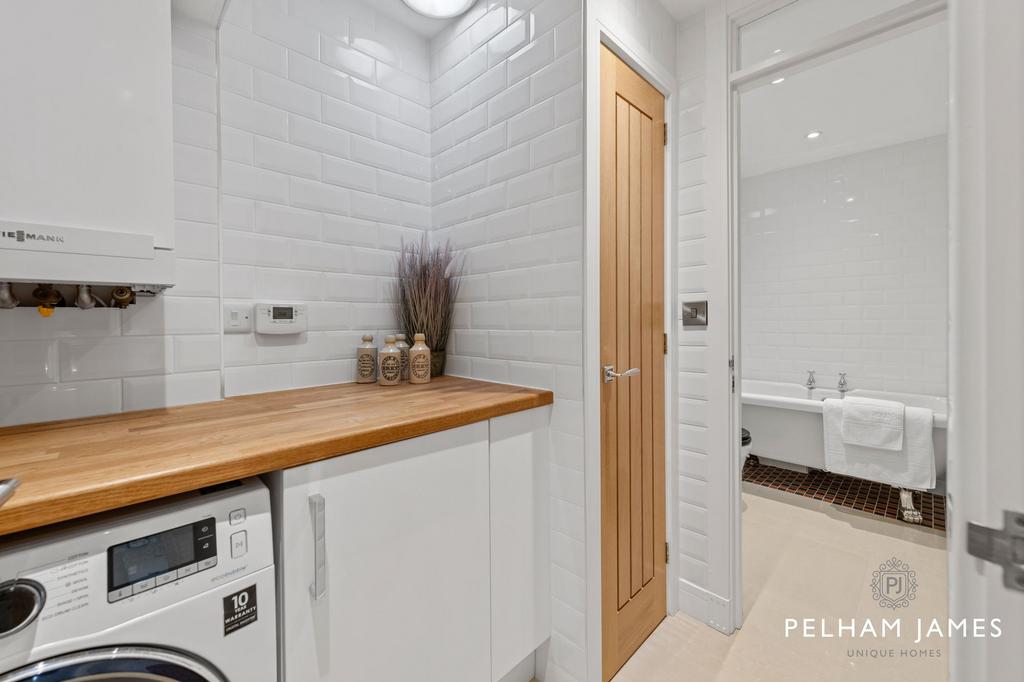 Laundry and Bathroom, Moorside, The Nook,...