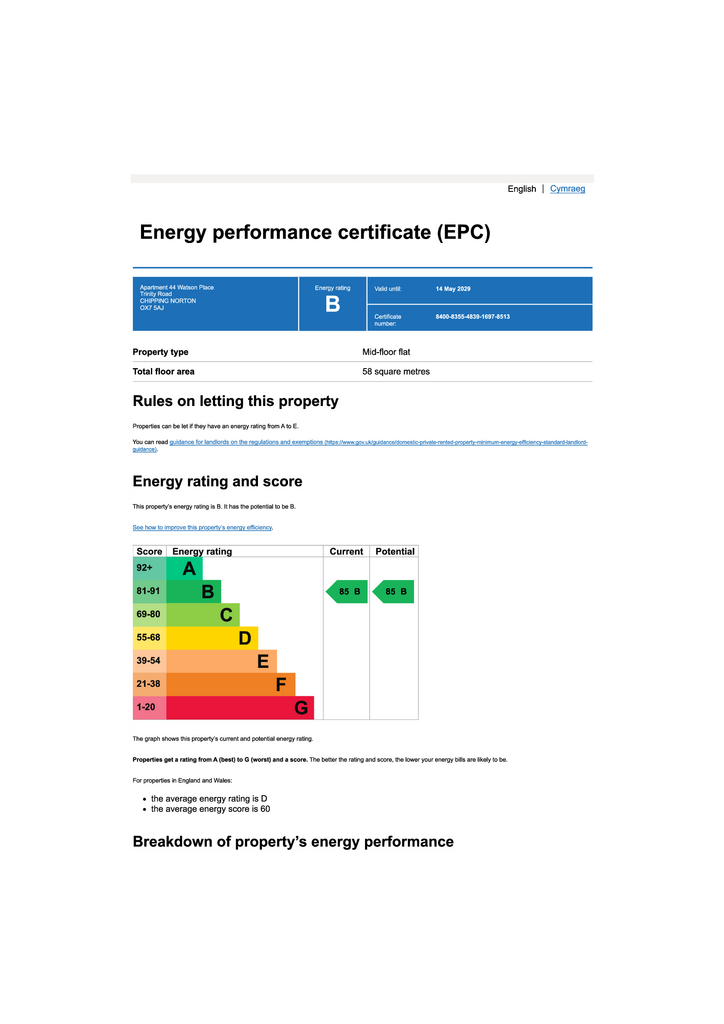 EPC Certificate