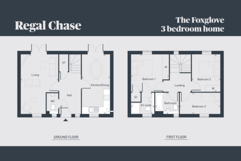 3 bedroom detached house for sale, Plot 1, The Foxglove at Regal Chase, Regal Chase SP6