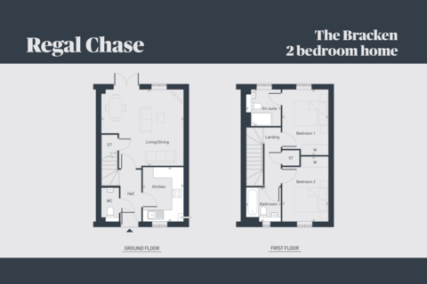 2 bedroom semi-detached house for sale, Plot 2, The Bracken at Regal Chase, Regal Chase SP6