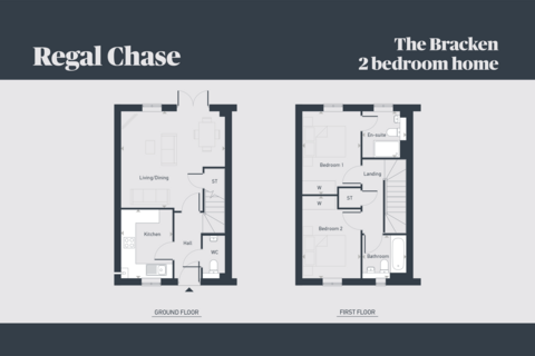 2 bedroom semi-detached house for sale, Plot 3, The Bracken at Regal Chase, Regal Chase SP6