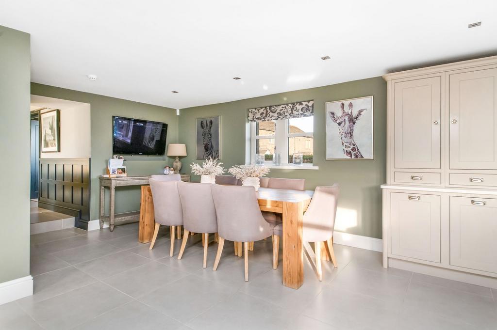 Open plan kitchen diner